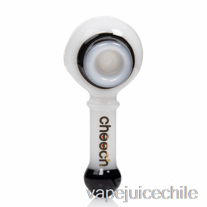 Vape Chile Cheech Glass Pipa De Doble Cuchara Negro / Blanco